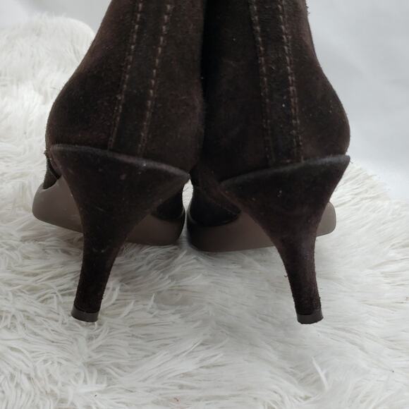 PEDRO GARCIA ANKLE BOOTIES BROWN SUEDE SIZE 39 - Picture 6 of 16